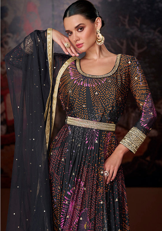 Zariveda Real Georgette Ethnic Gown
