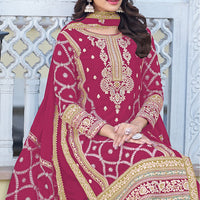 Zariveda Heavy Embroidery Chinnon Silk Salwar Kameez