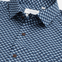 Millennial Men Indigo  Blue & White  Cotton  Full Sleeve  Shirt for Men-MMF0272 - Zarivedaworld.com