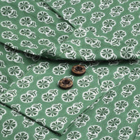 Millennial Men Green & White  Cotton  Full Sleeve  Shirt for Men-MMF0290 - Zarivedaworld.com