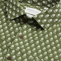 Millennial Men Green  & White Cotton  Half Sleeve Shirt for Men-MMH0175 - Zarivedaworld.com