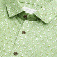 Millennial Men Green & White  Cotton  Half Sleeve Shirt for Men-MMH0189 - Zarivedaworld.com